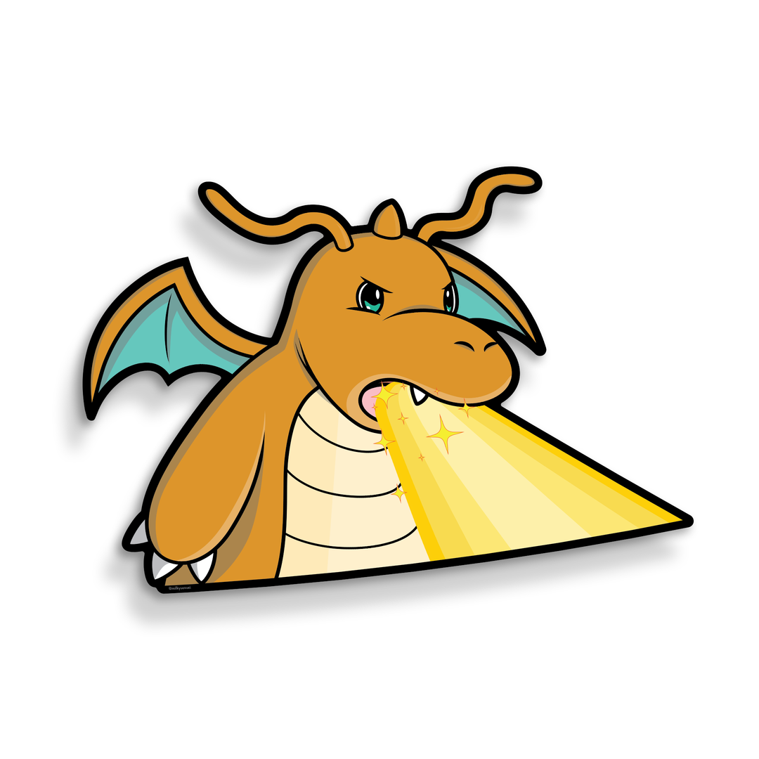 Dragonite Hyper Beam Peeker