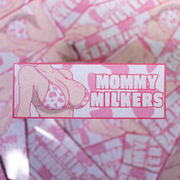 Mommy Milkers Slap Sticker - Pink (Glitter Holo)