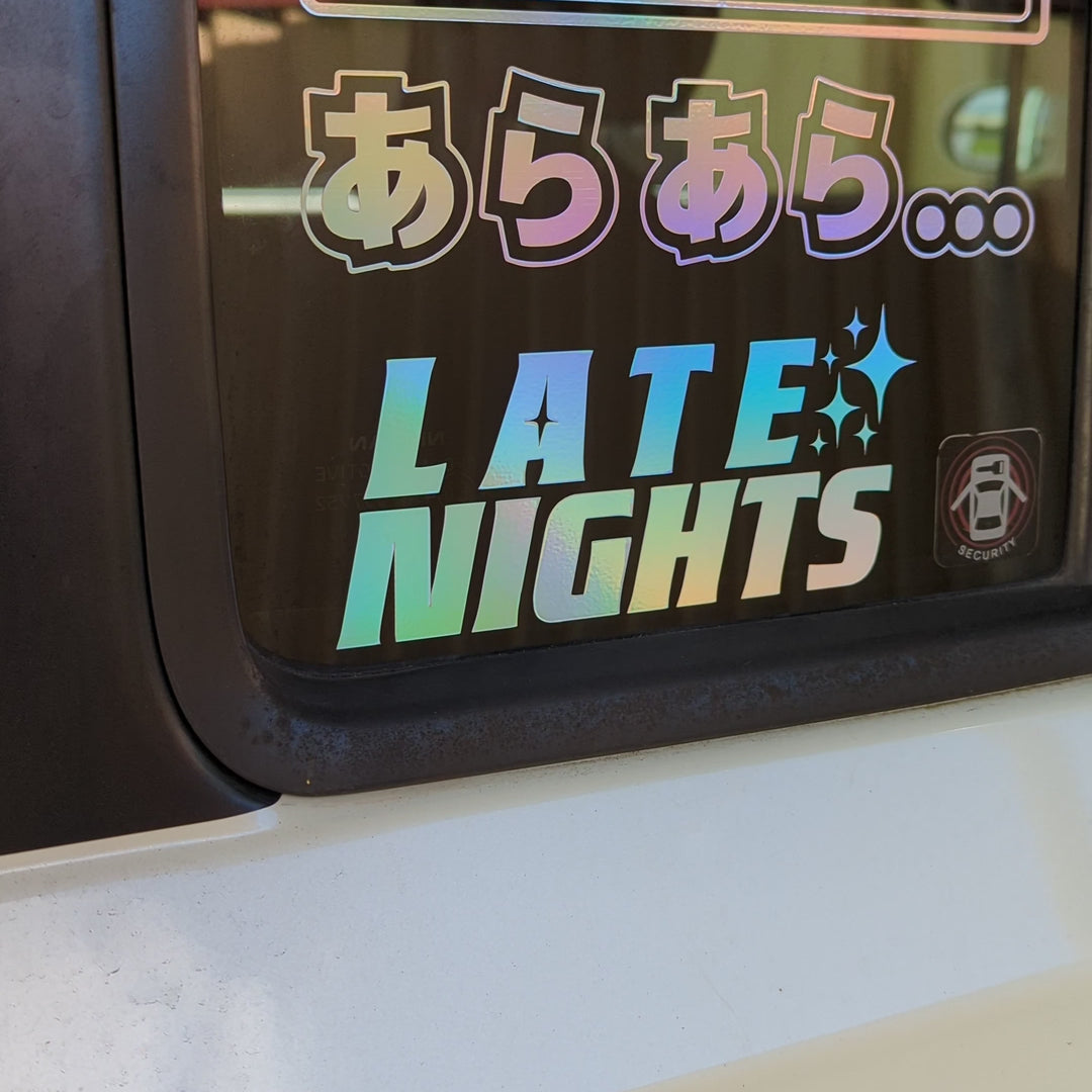 Late Nights Diecut Sticker