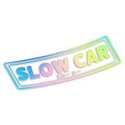 Slow Car Plate - Diecut Sticker
