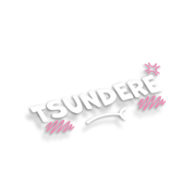 Tsundere Diecut Sticker